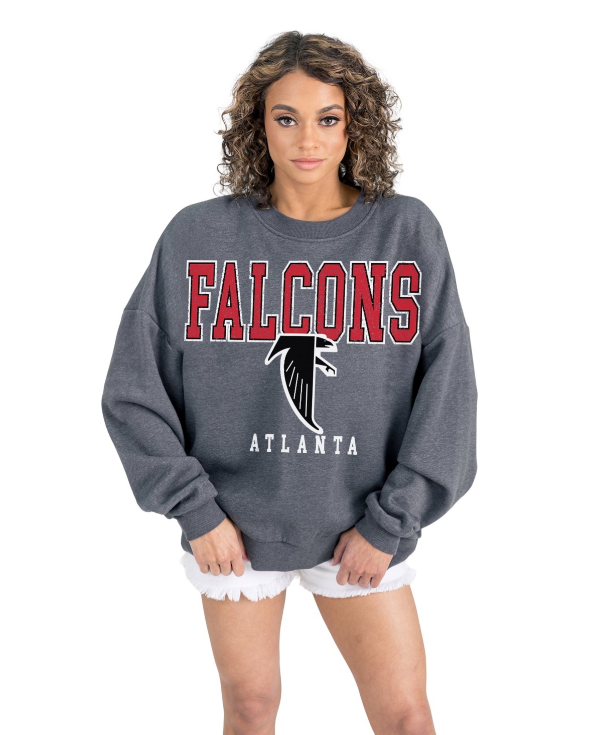 Gameday Couture Women's Atlanta Falcons Bring Your Energy Oversized Fleece Sweatshirt