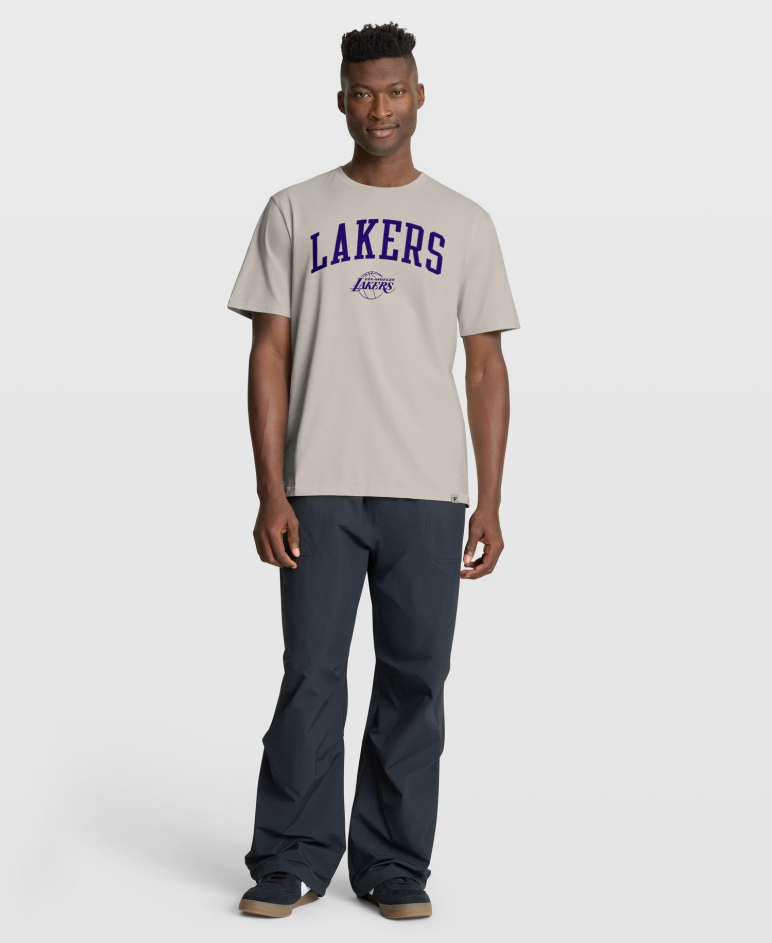 Men's Cream Los Angeles Lakers Crossover Collection Pull Up Jumper Shot Premium T-Shirt