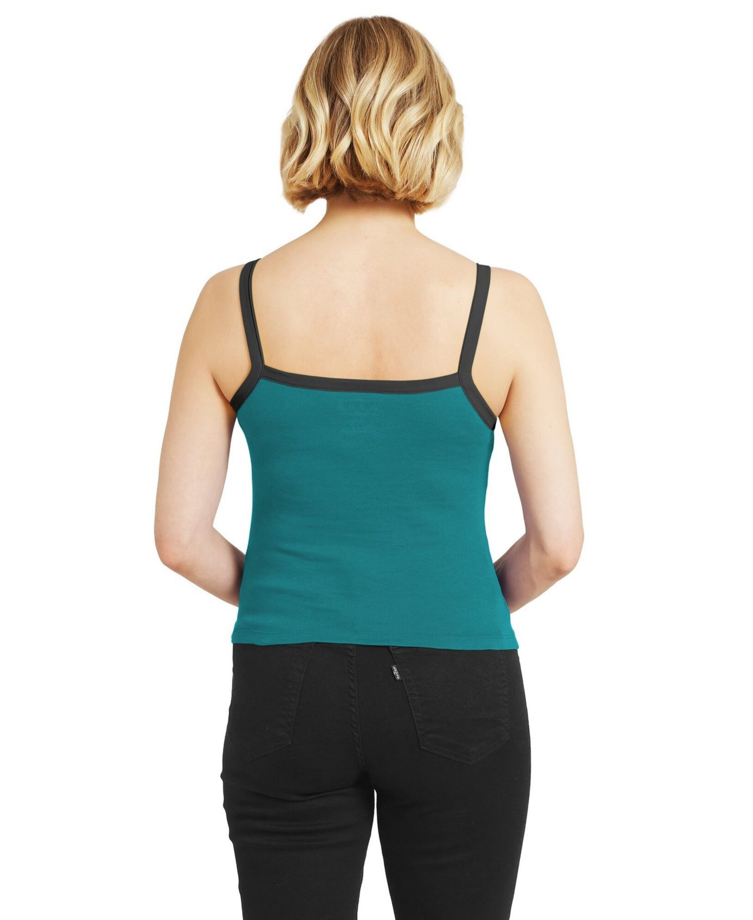 Women's Aqua Miami Dolphins Color block Tank Top
