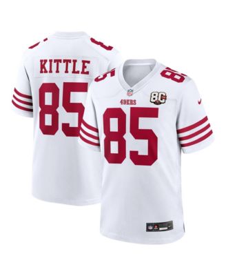 Men's George Kittle White San Francisco 49ers 80th Anniversary Game Jersey