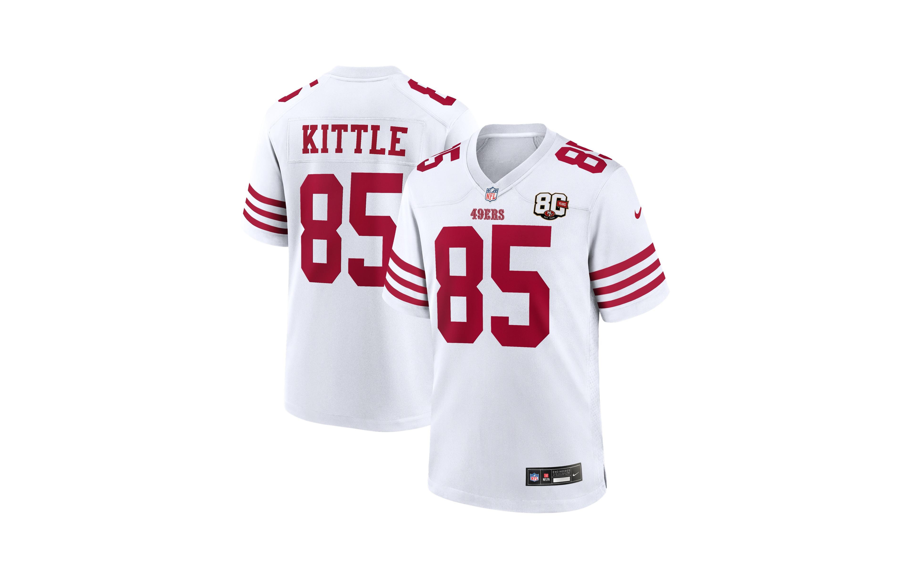 Nike Men's San Francisco 49ers George Kittle 80th Anniversary Game Jersey