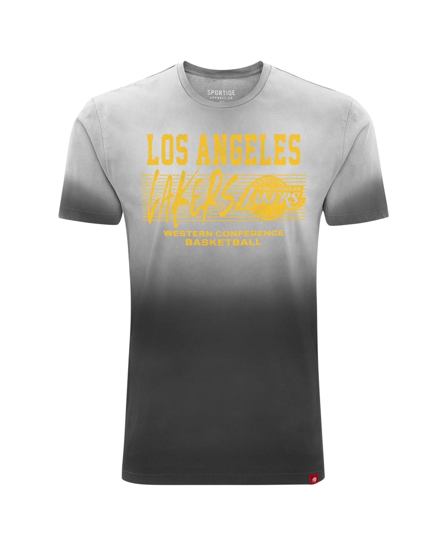 Men's and Women's Black Los Angeles Lakers Bingham Sun-Fade T-Shirt