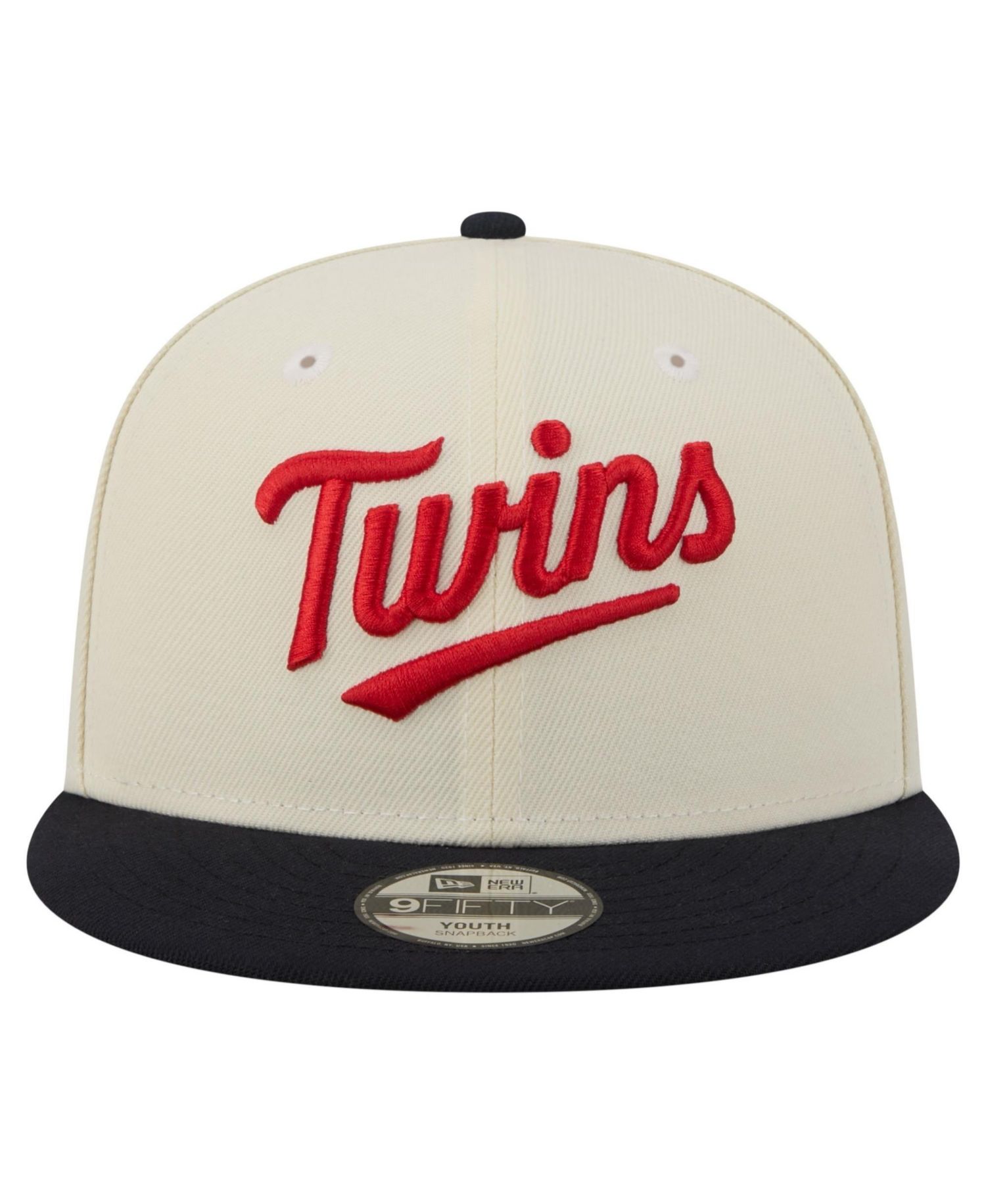 Big Boys and Girls White Minnesota Twins Two-Tone 9FIFTY Snapback Hat