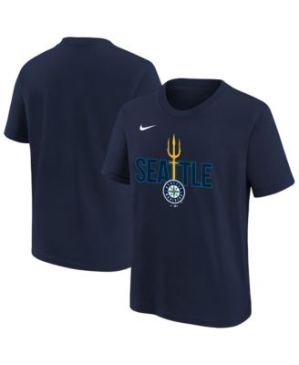 Big Boys and Girls Navy Seattle Mariners Hometown Collection T-Shirt