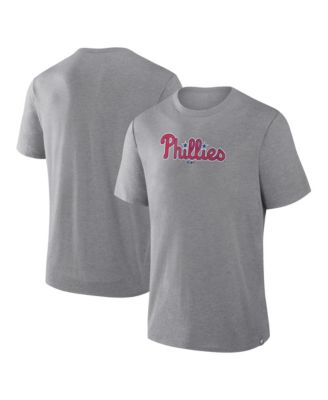 Men's Heather Gray Philadelphia Phillies Play Tribute Tri-Blend T-Shirt
