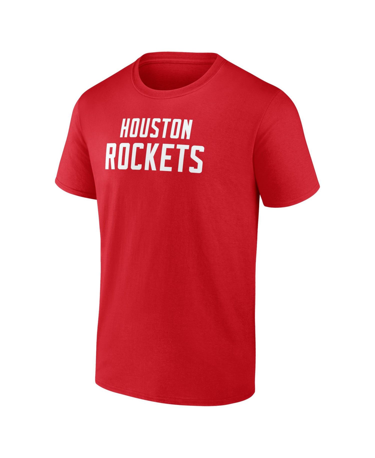 Men's Red Houston Rockets Wordmark T-Shirt