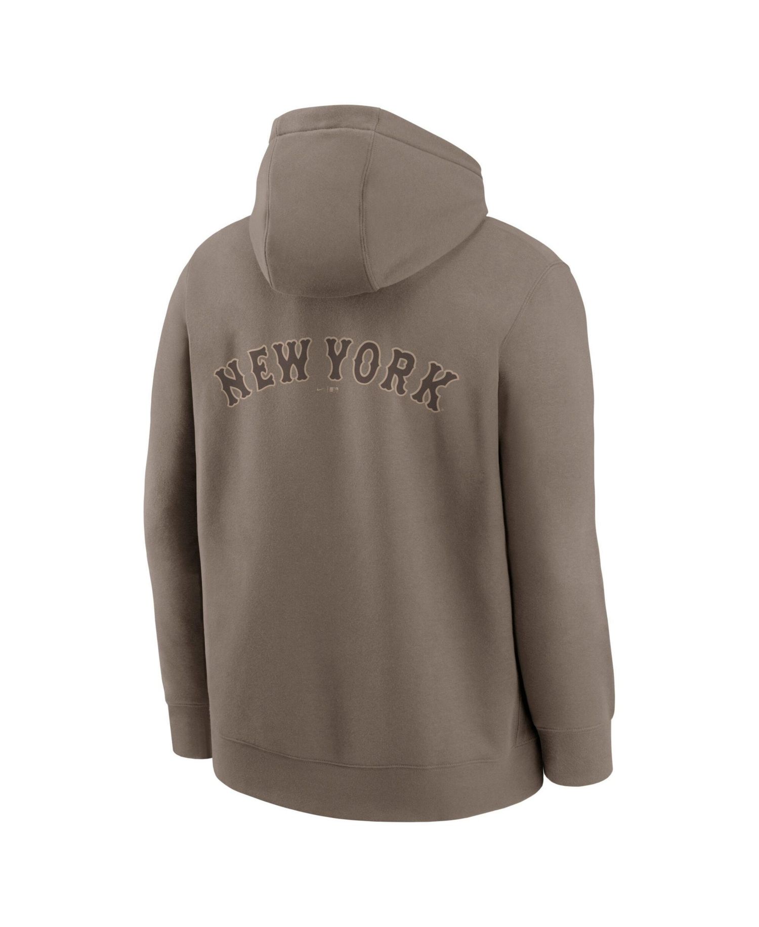 Men's Brown New York Mets Fashion Club Pullover Hoodie