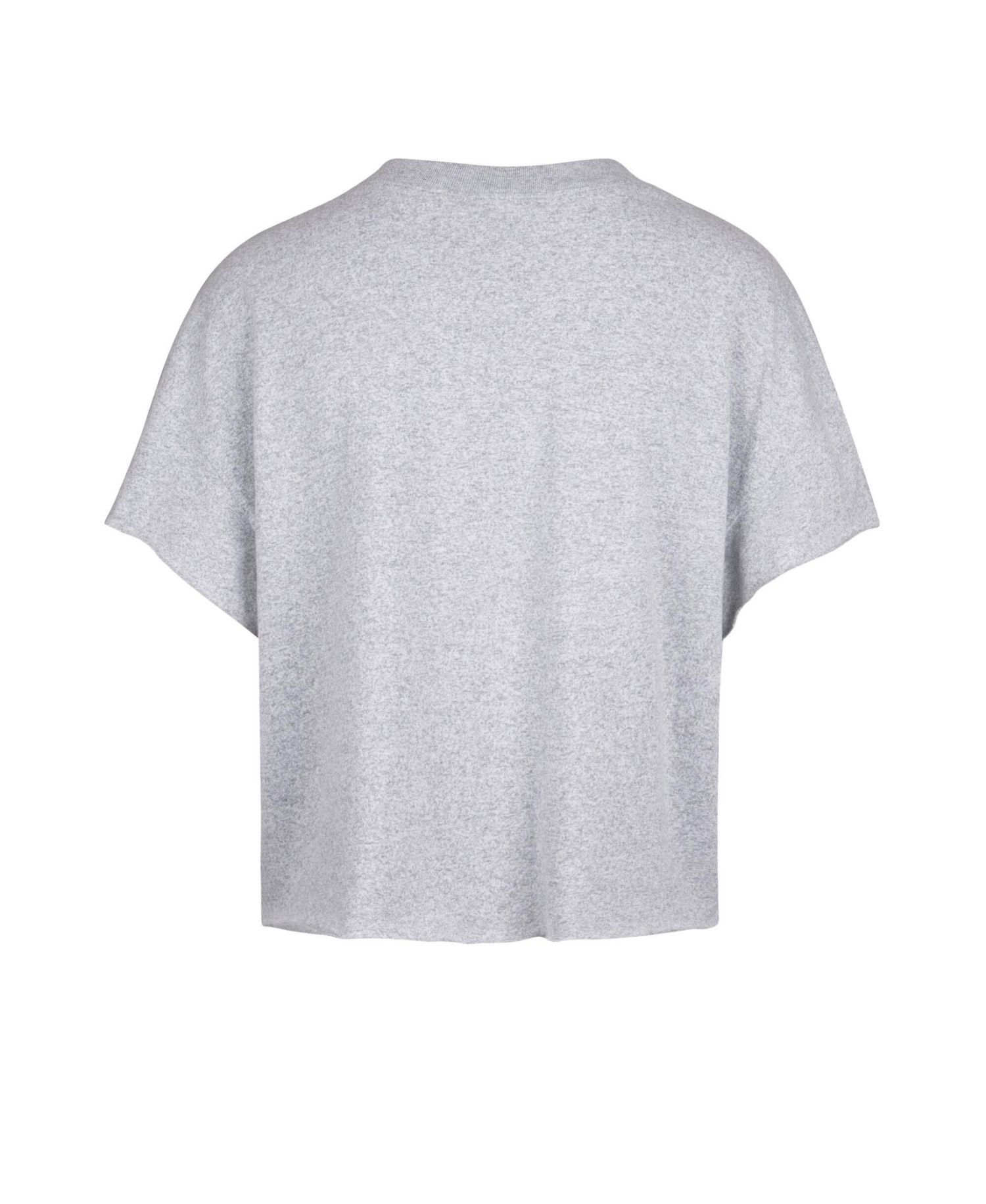Women's Gray Michigan Wolverines Banners Out Oversized Notch-Neck T-Shirt