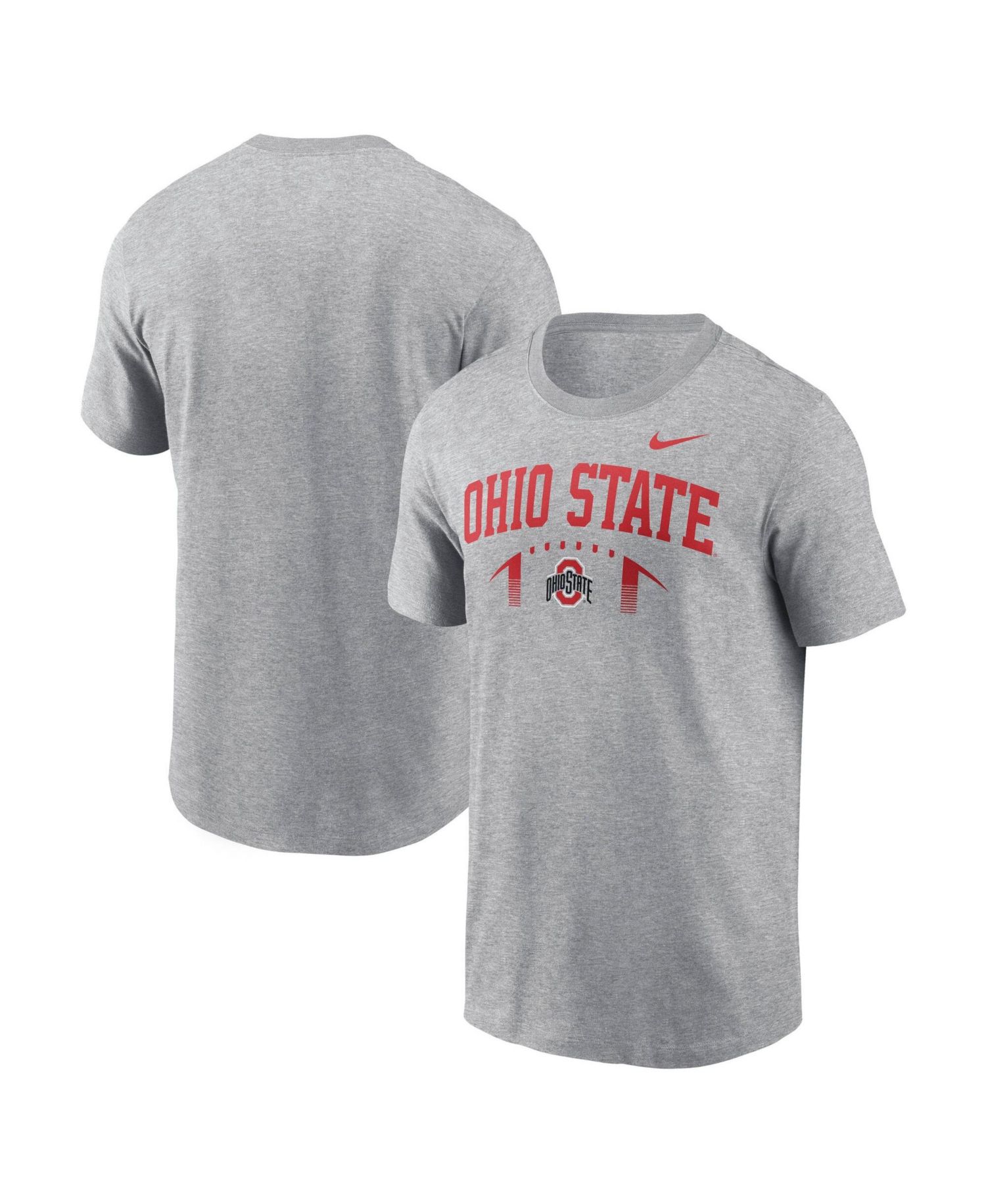 Men's Heather Gray Ohio State Buckeyes Primetime Football Icon T-Shirt