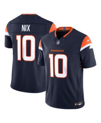 Men's Denver Broncos Bo Nix Vapor F.U.S.E. Stitched Limited Jersey