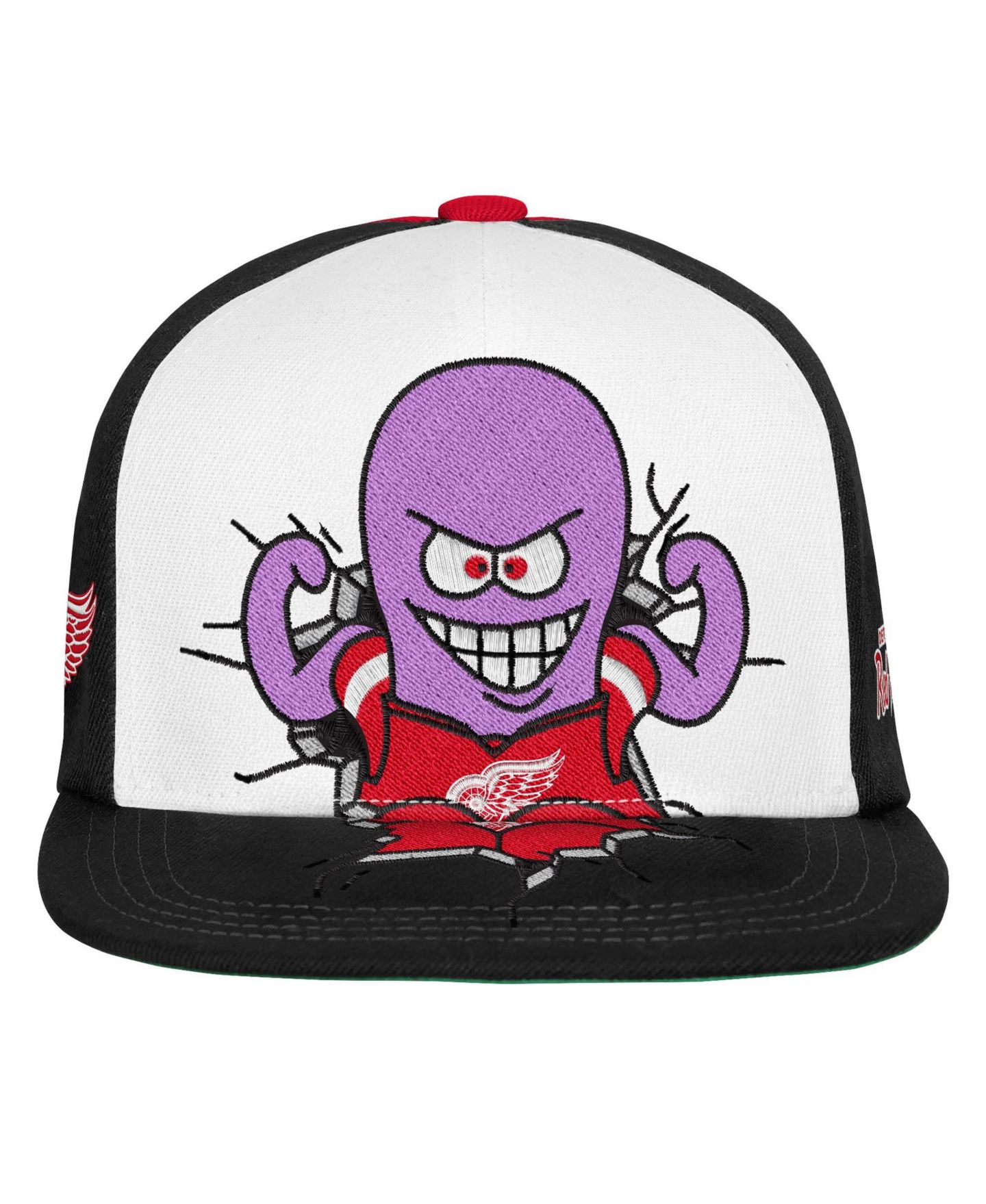 Детская кепка Mitchell & Ness Red Detroit Red Wings Mascot Snapback Hat — фото 2