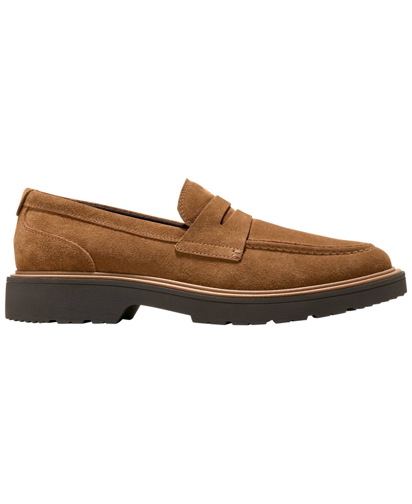 Мужские туфли Cole Haan Vestry Grand Suede Lug-Sole Penny, цвет: Коричневый — фото 2