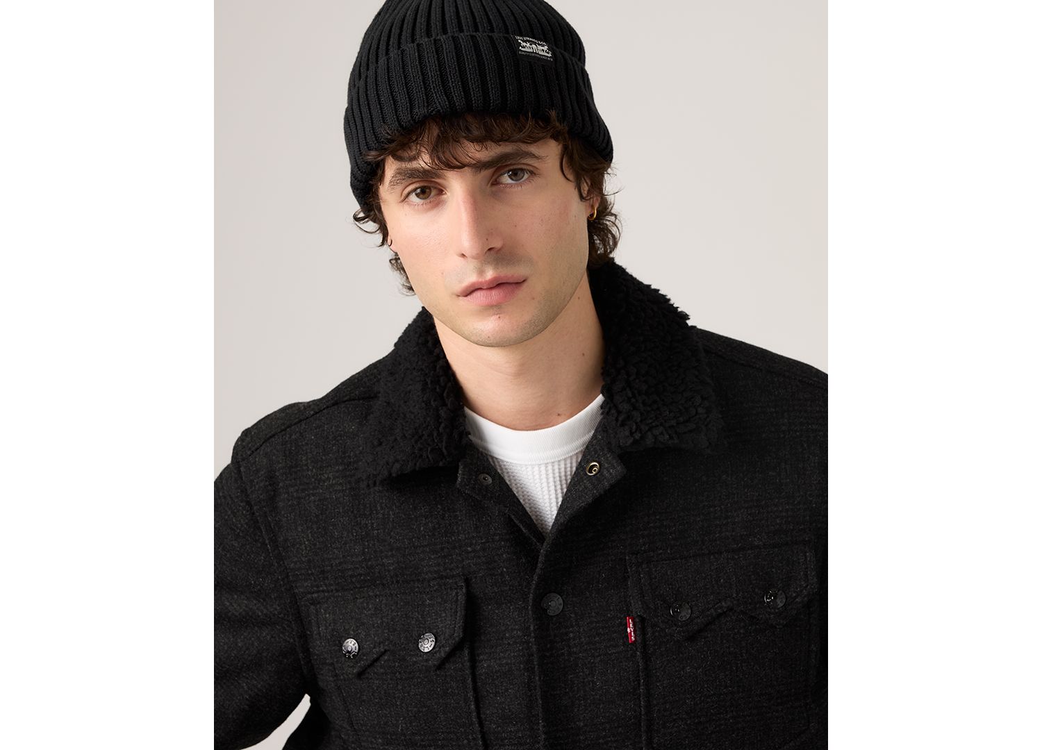 Men's Sherpa Trucker Regular-Fit Jacket