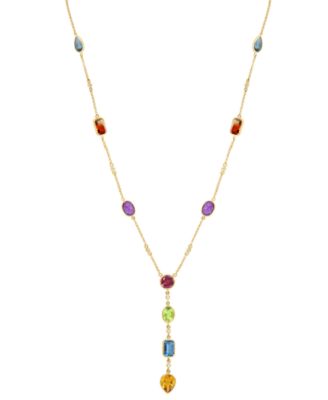 Multi-Stone Adjustable Necklace (10-1/2 ct. t.w.) in 14k Yellow Gold