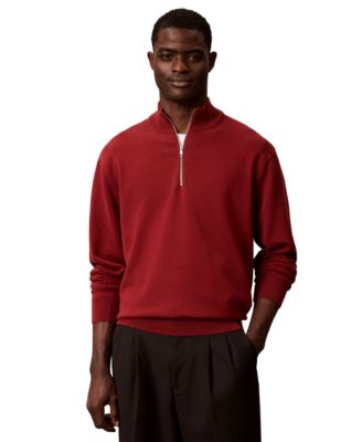 Men's Supima Cotton 1/4 Zip Sweater