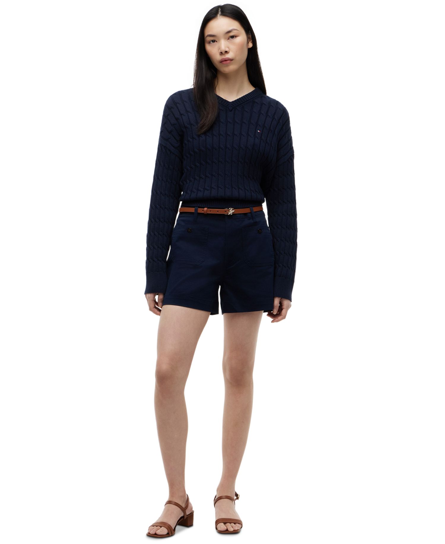 Women's Twill Patch Pocket Shorts