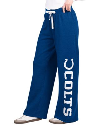Women's Royal Indianapolis Colts Field Wide Leg Sweatpants