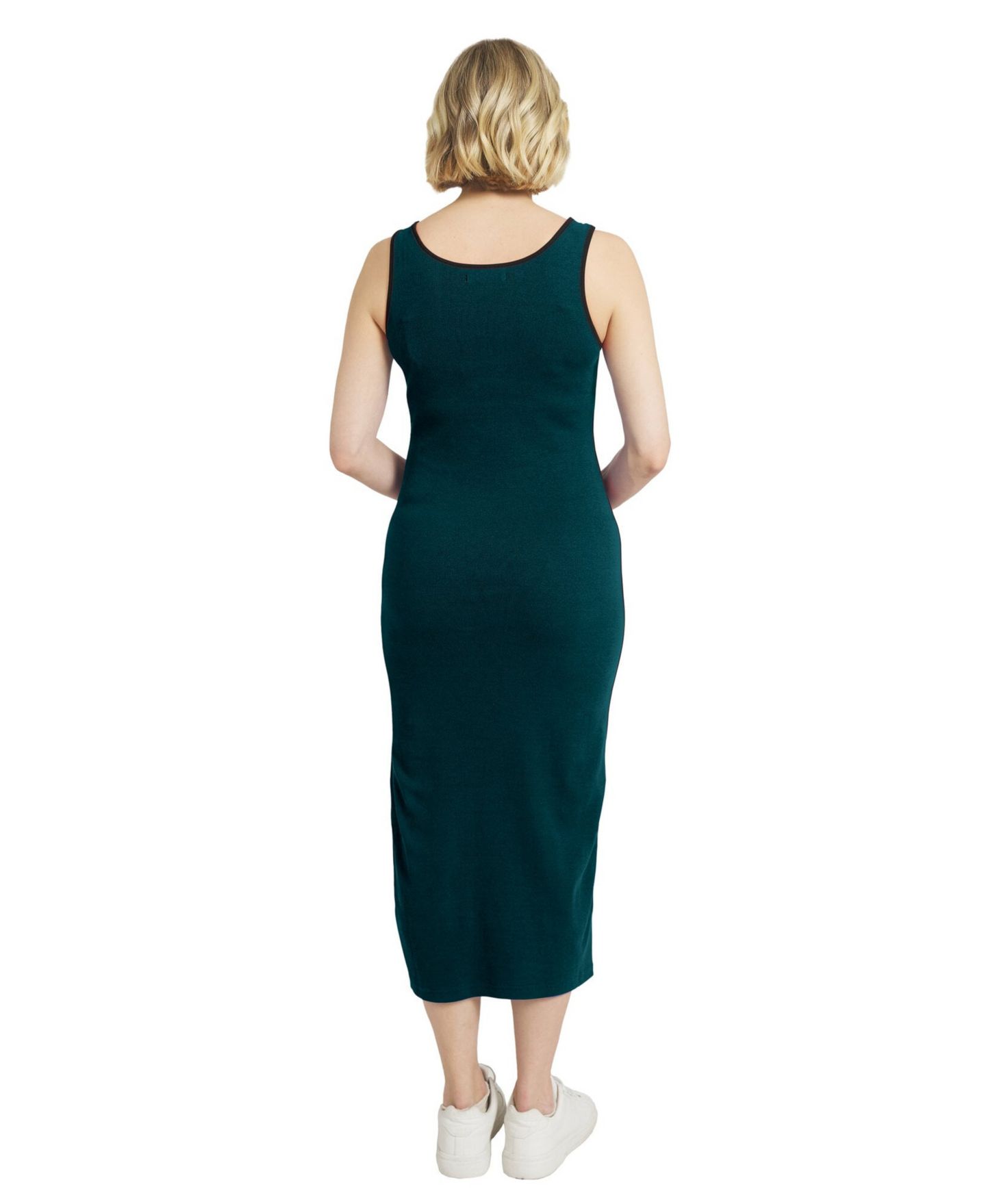 Женское платье WEAR by Erin Andrews Midnight Green Philadelphia Eagles Ribbed Tank Dress — фото 2