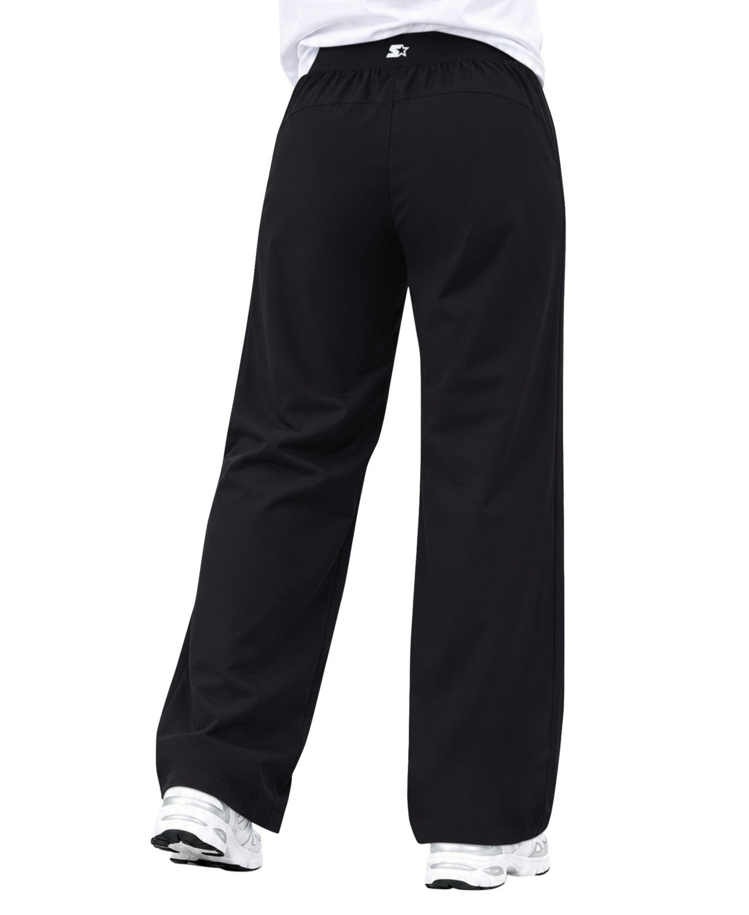 Women's Black Minnesota Vikings Athleisure Wide-Leg Pants