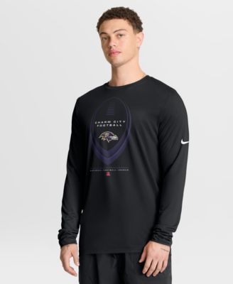 Men's Black Baltimore Ravens Legend Icon Dri-FIT Long Sleeve T-Shirt