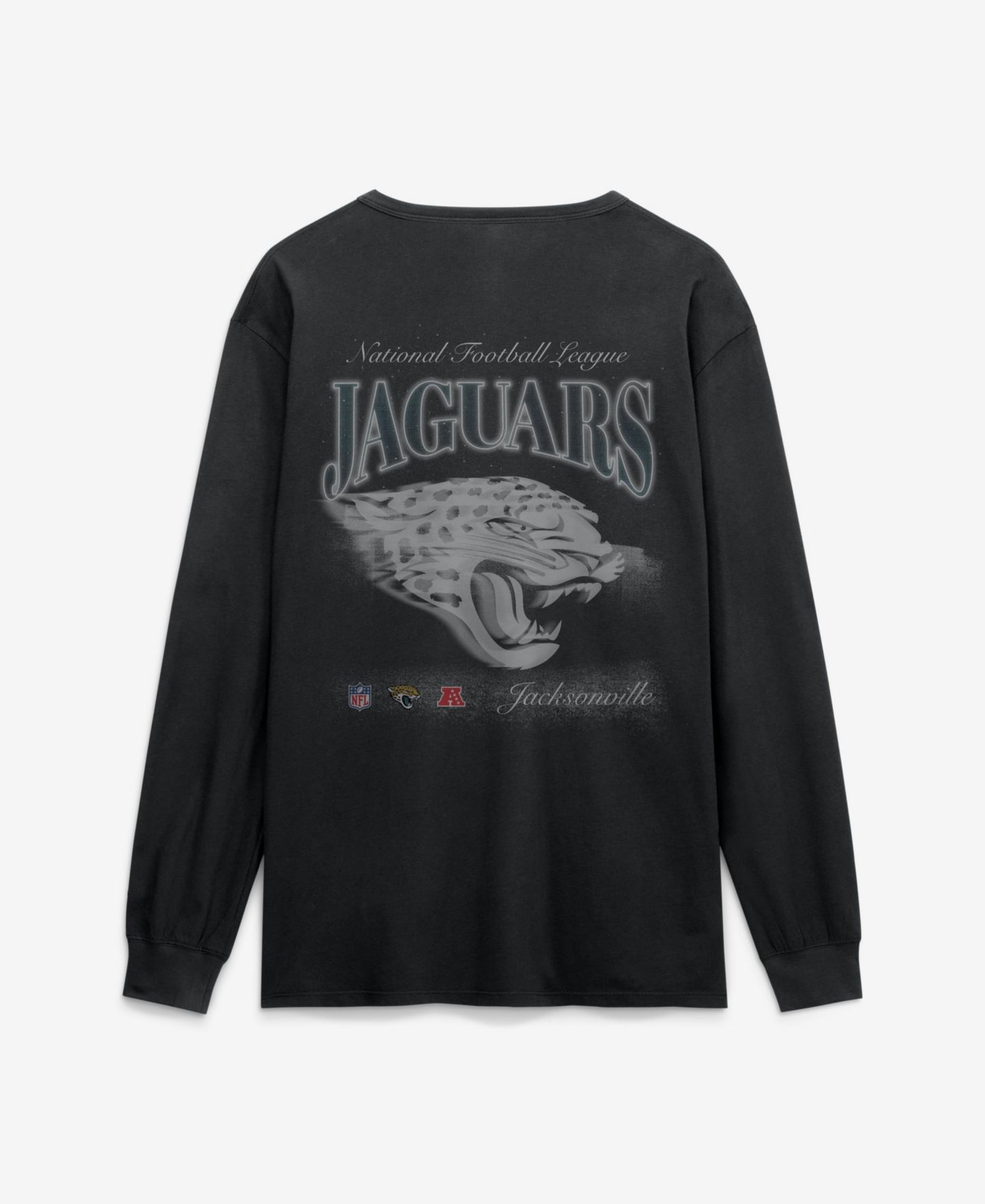 Мужская футболка Fanatics Black Jacksonville Jaguars Midnight Falls Long Sleeve — фото 3