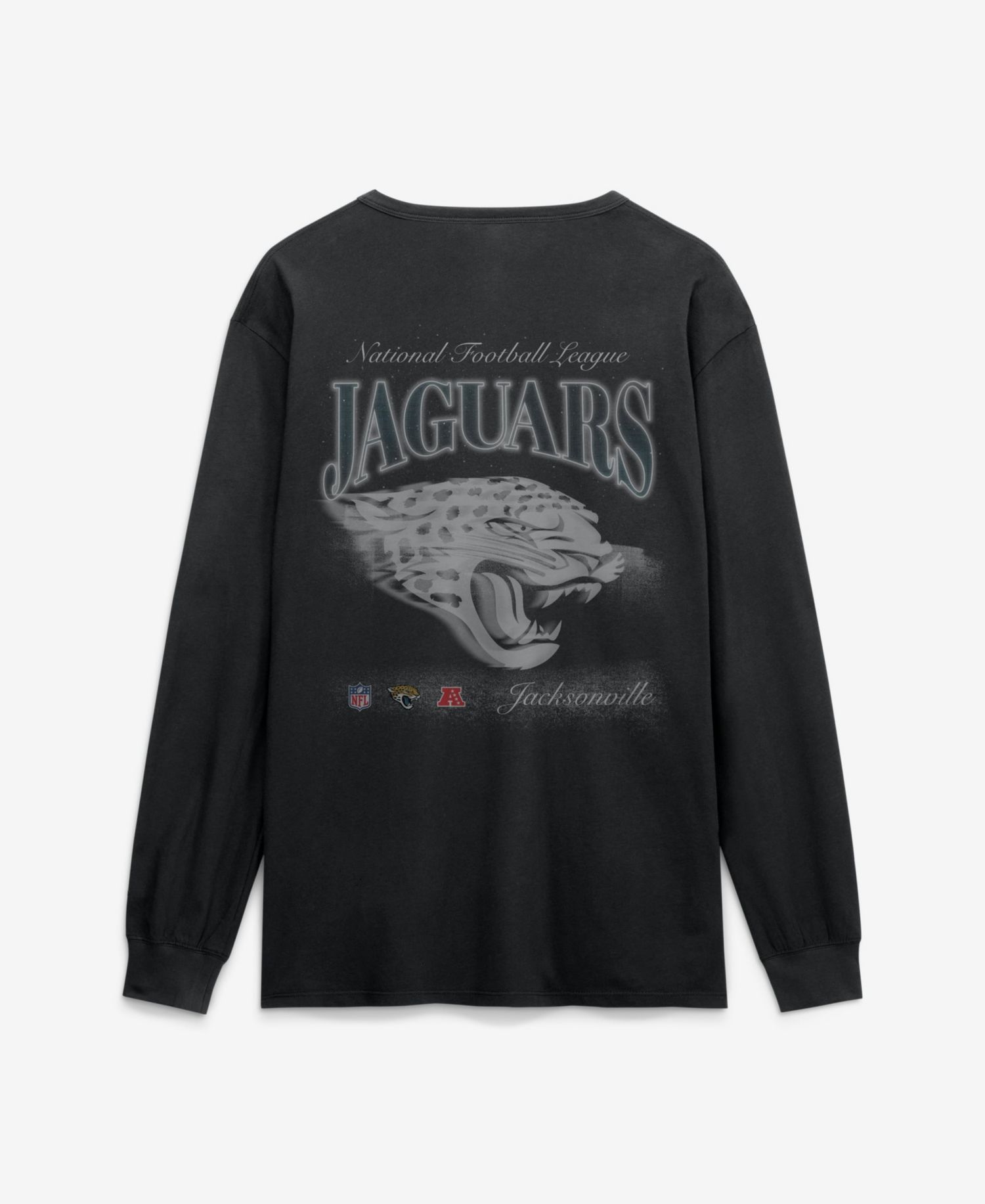 Men's Black Jacksonville Jaguars Midnight Falls Long Sleeve T-Shirt