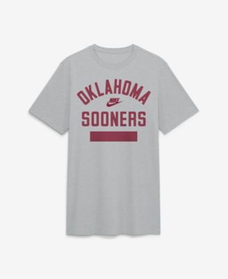 Men's  Heather Gray Oklahoma Sooners Arch Wordmark Legacy Tri-Blend T-Shirt