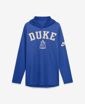 Men's  Royal Duke Blue Devils Legacy Arch Tri-Blend Long Sleeve Hooded T-Shirt