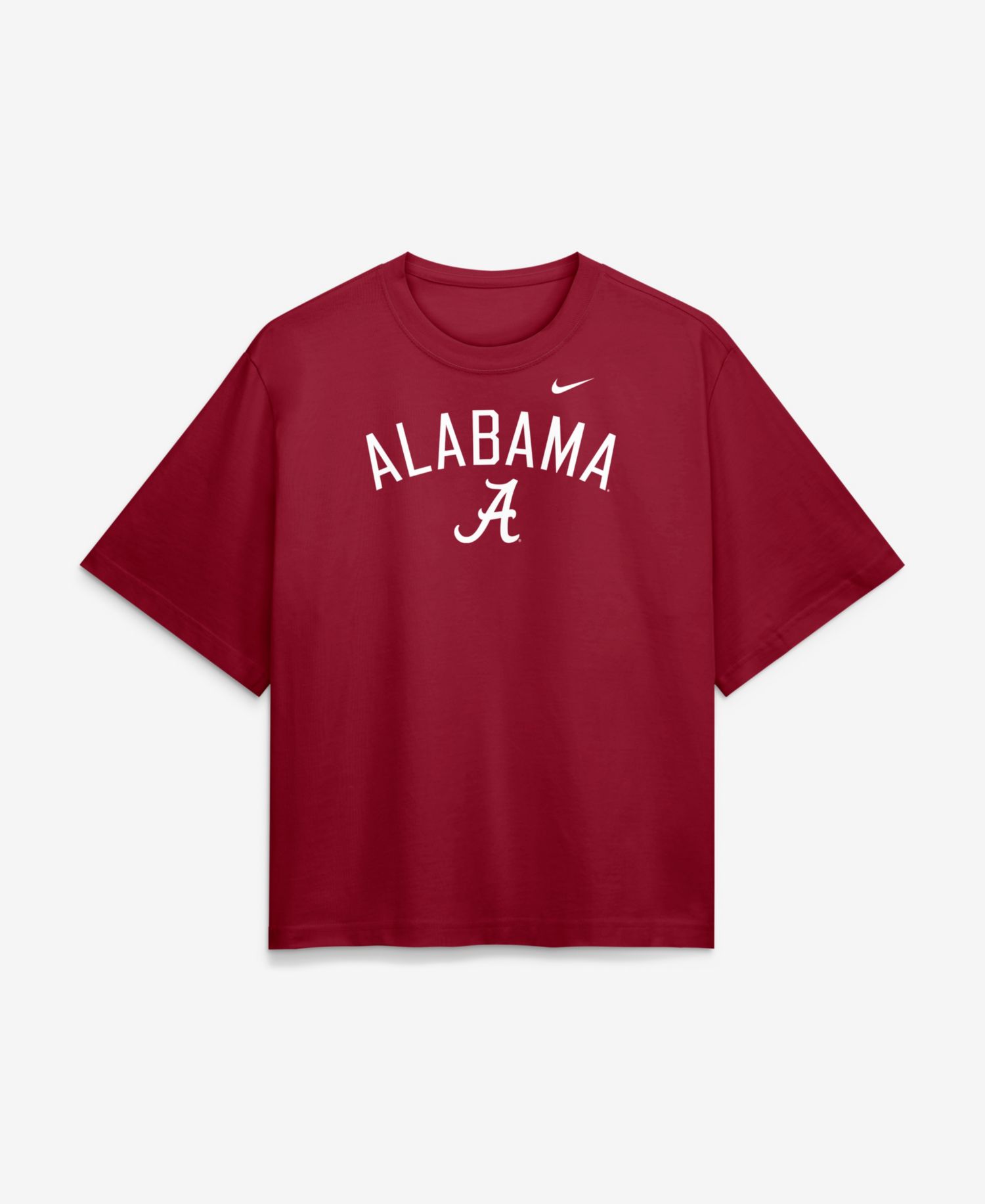 Women's Crimson Alabama Crimson Tide Arch Logo Boxy T-Shirt