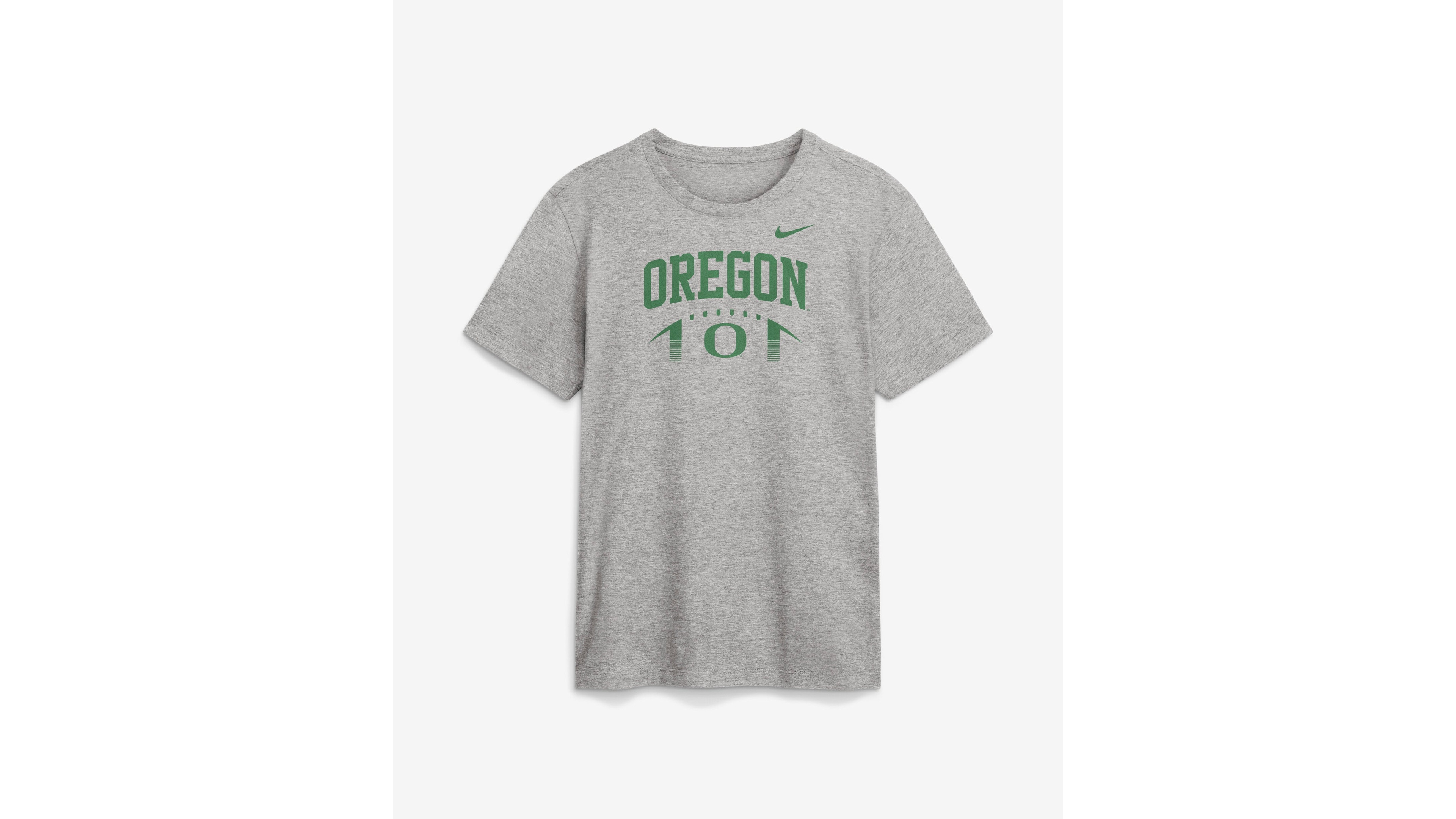 Nike Men's Heather Gray Oregon Ducks Primetime Football Icon T-Shirt