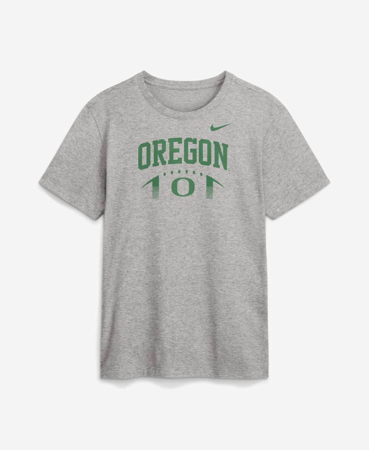 Men's Heather Gray Oregon Ducks Primetime Football Icon T-Shirt