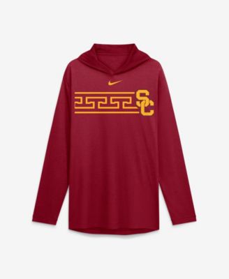 Men's Cardinal USC Trojans Primetime Pattern Tri-Blend Dri-FIT Long Sleeve Hooded T-Shirt