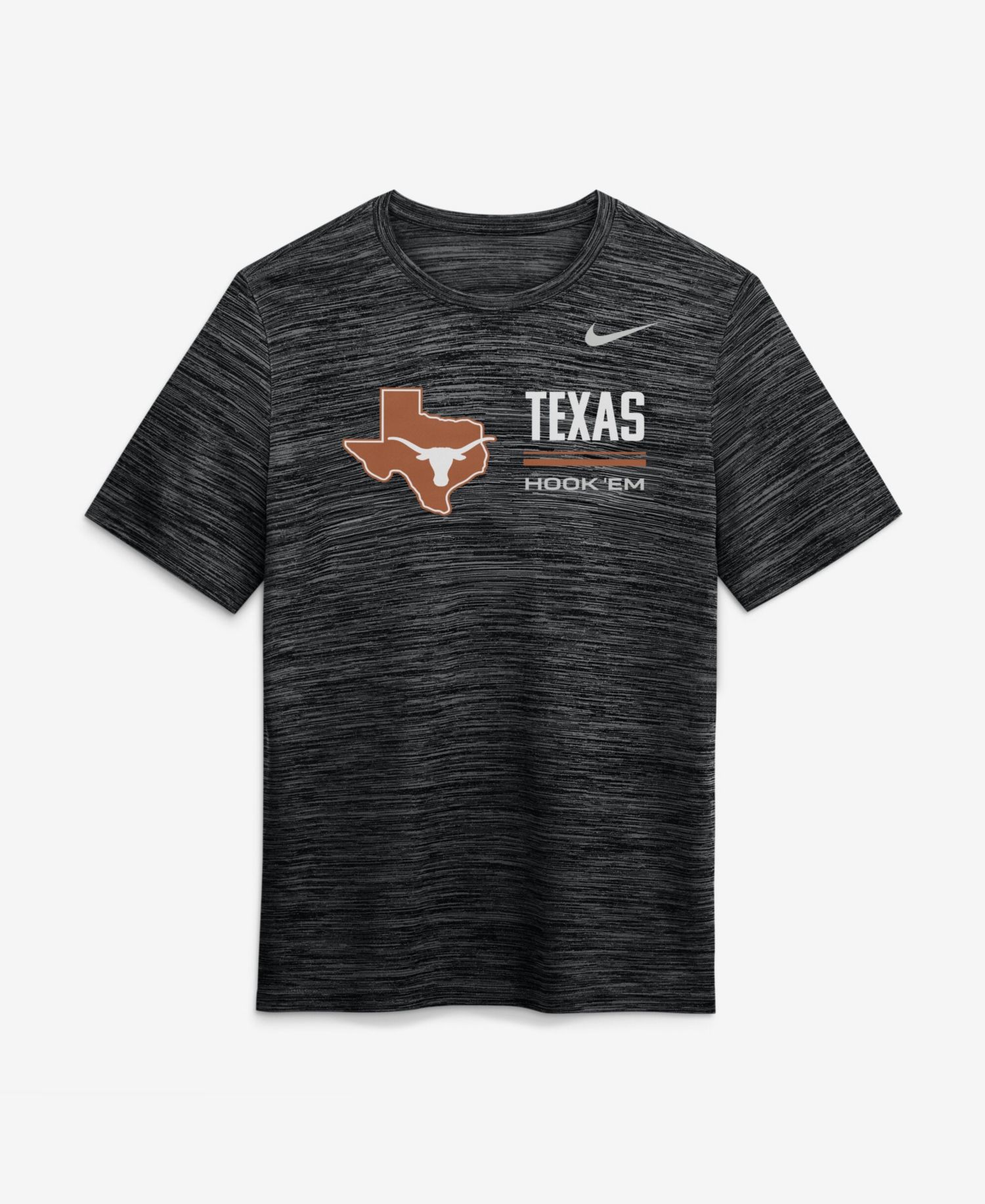 Men's Black Texas Longhorns Sideline Velocity Dri-FIT T-Shirt