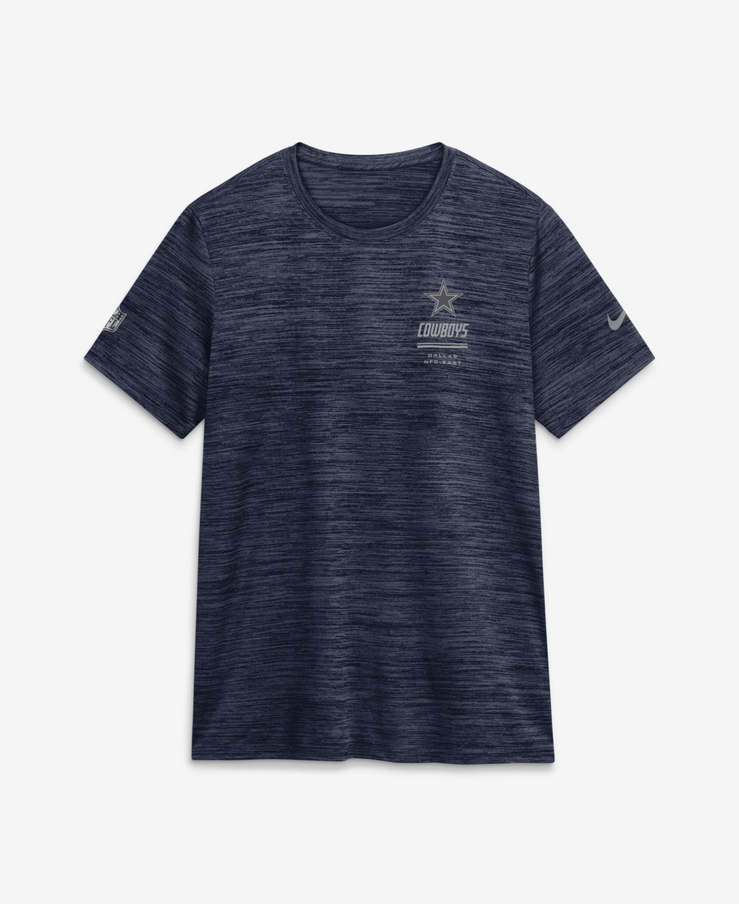 Женская футболка Nike Navy Dallas Cowboys Sideline Velocity Dri-FIT — фото 5