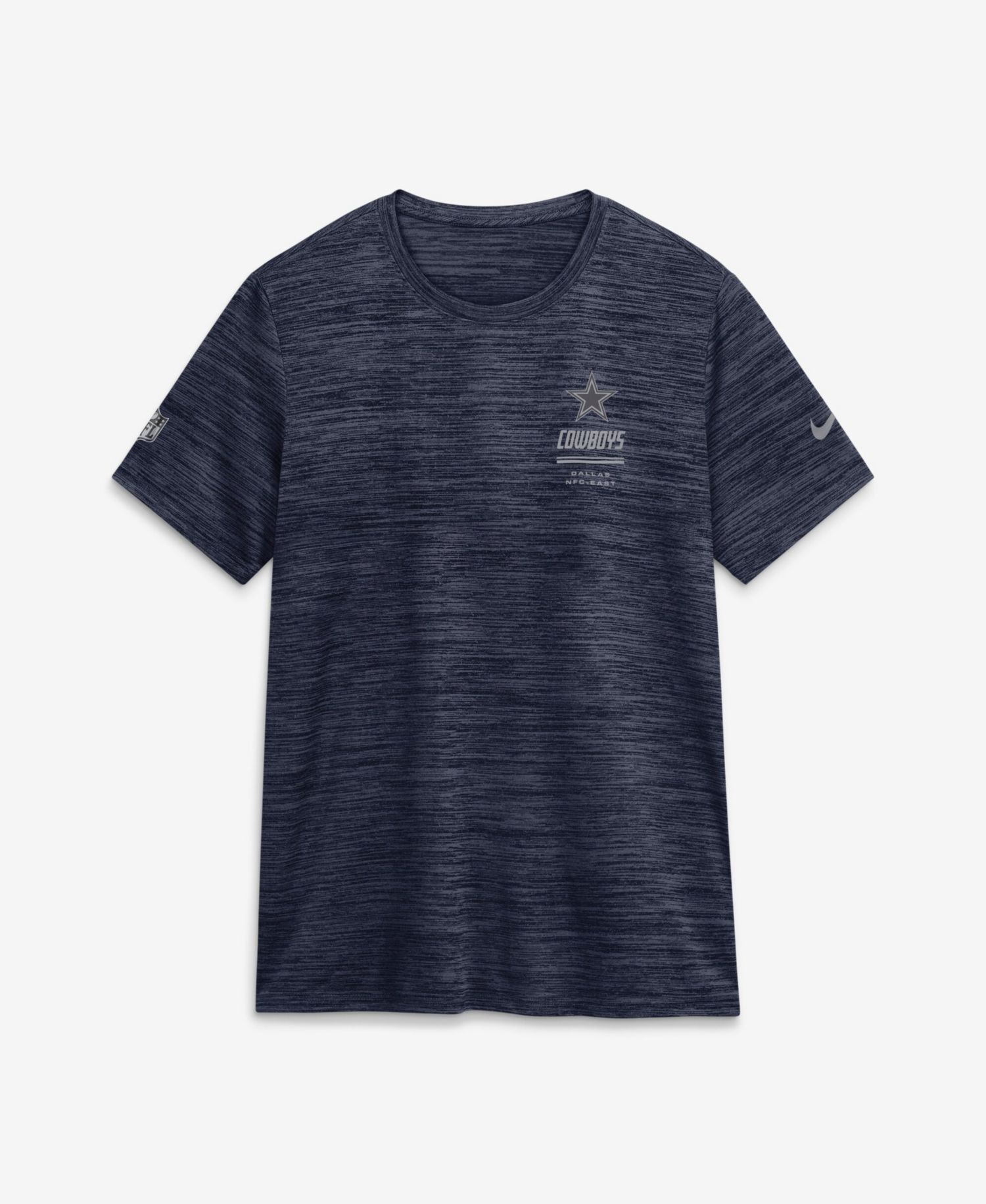 Women's Navy Dallas Cowboys Sideline Velocity Dri-FIT T-Shirt