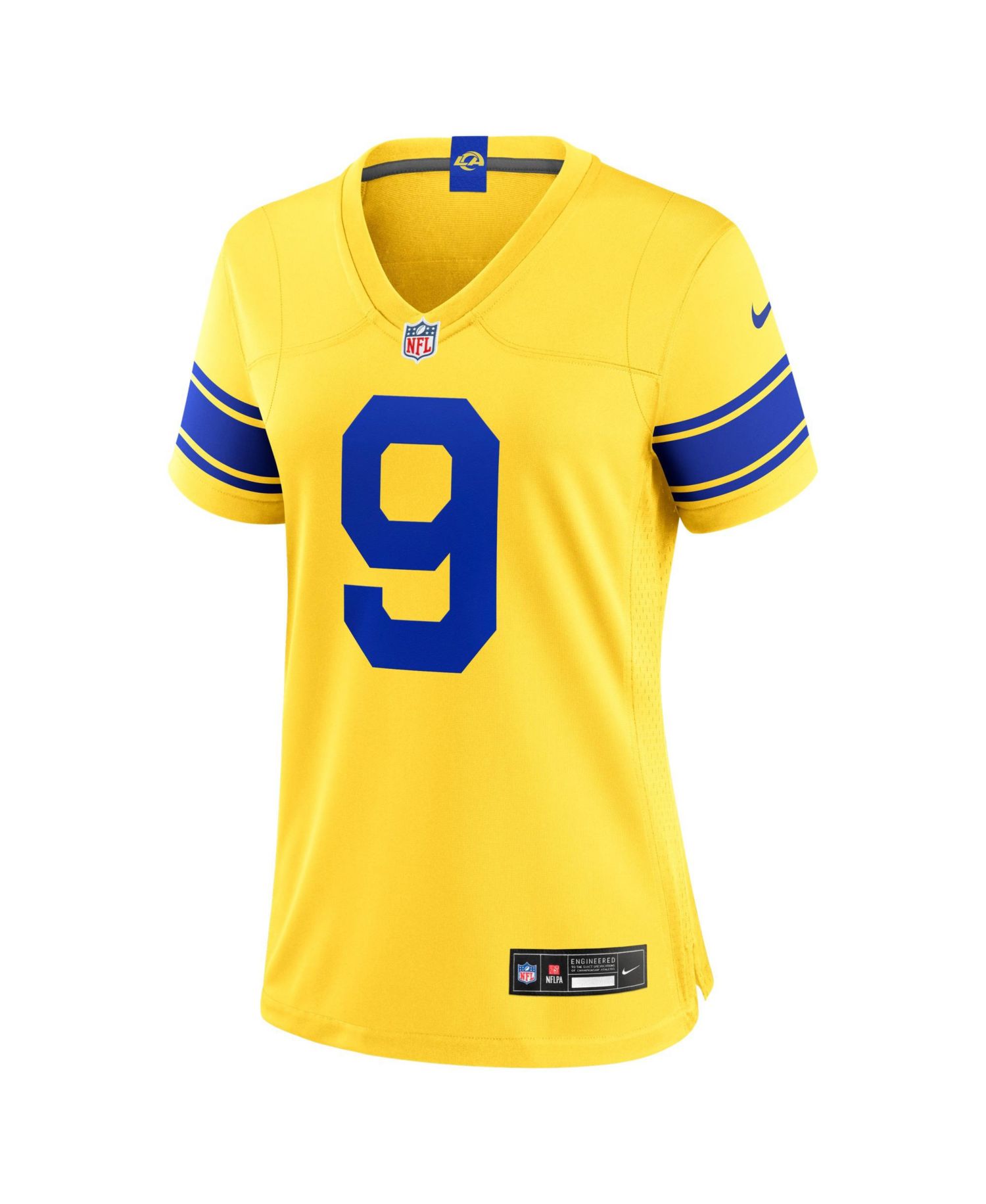 Women's Matthew Stafford Los Angeles Rams Classic Sol Game Jersey