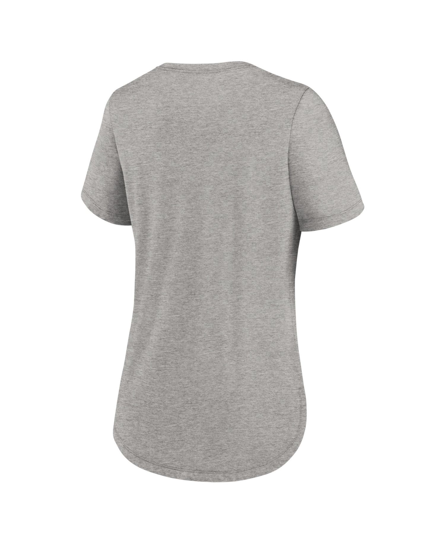 Women's Heather Gray Los Angeles Chargers Strong Safety Tri-Blend T-Shirt