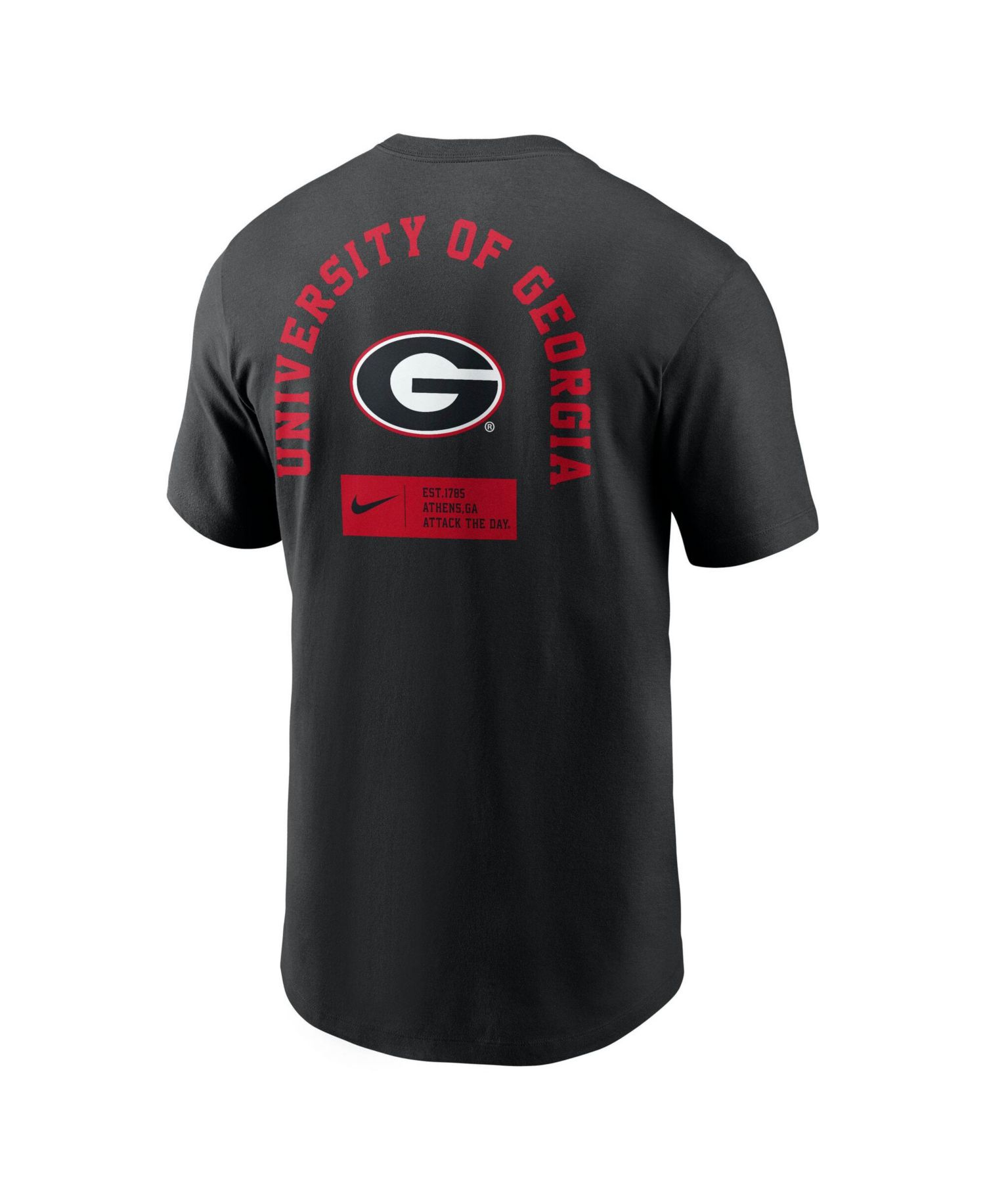 Men's Black Georgia Bulldogs Primetime Crew T-Shirt