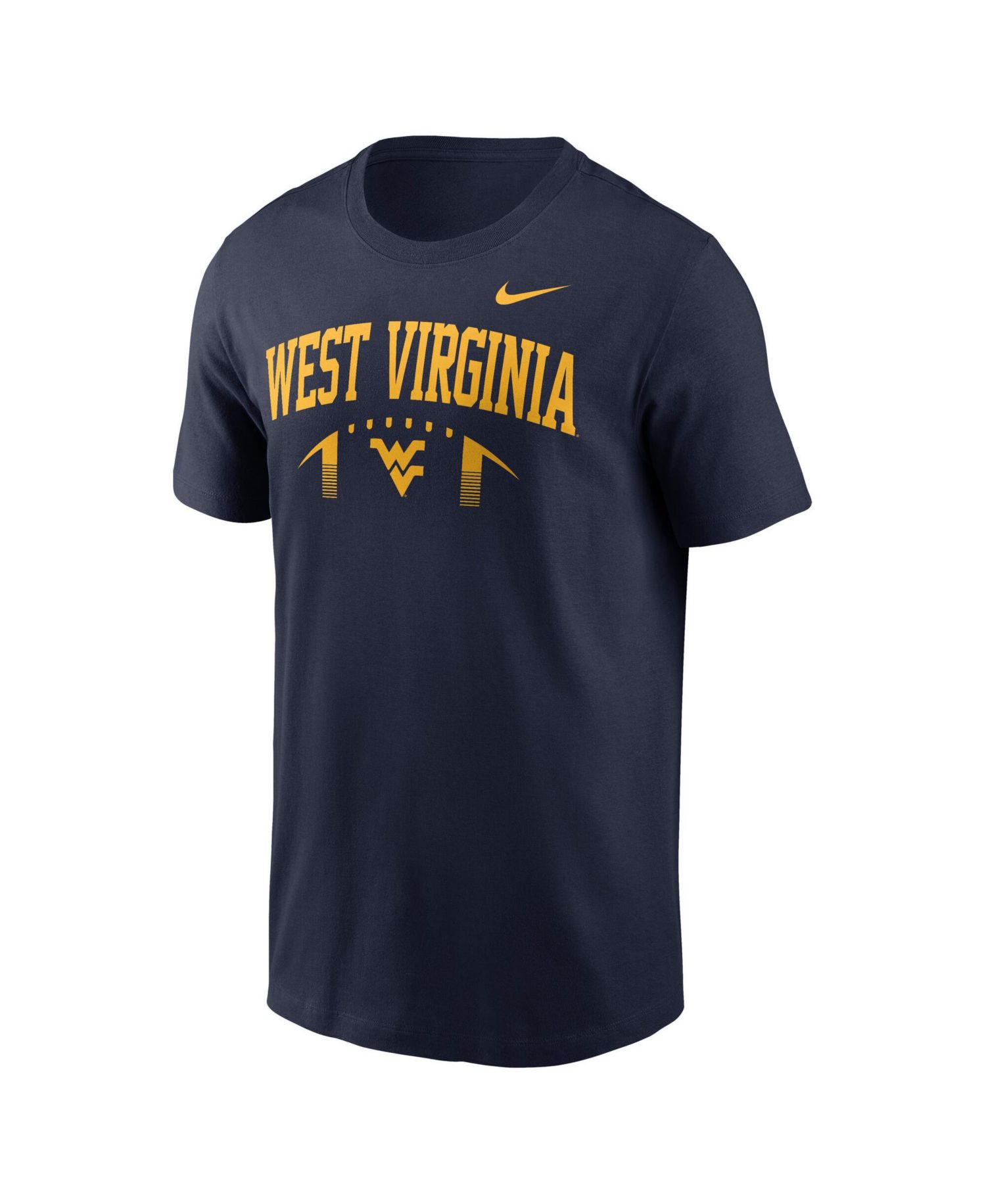 Men's Navy West Virginia Mountaineers Primetime Football Icon T-Shirt