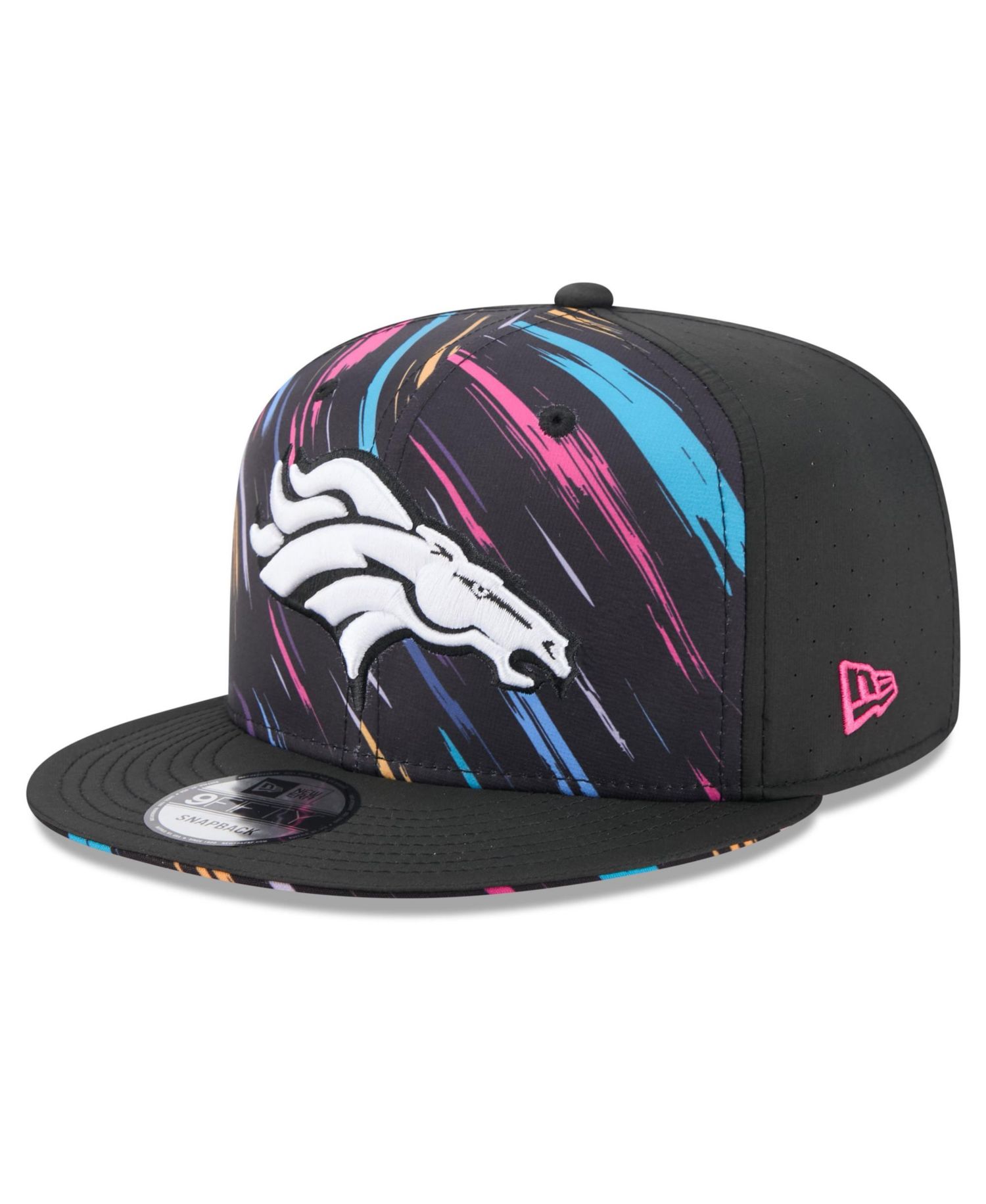Men's Black Denver Broncos 2026 NFL Crucial Catch 9FIFTY Snapback Hat