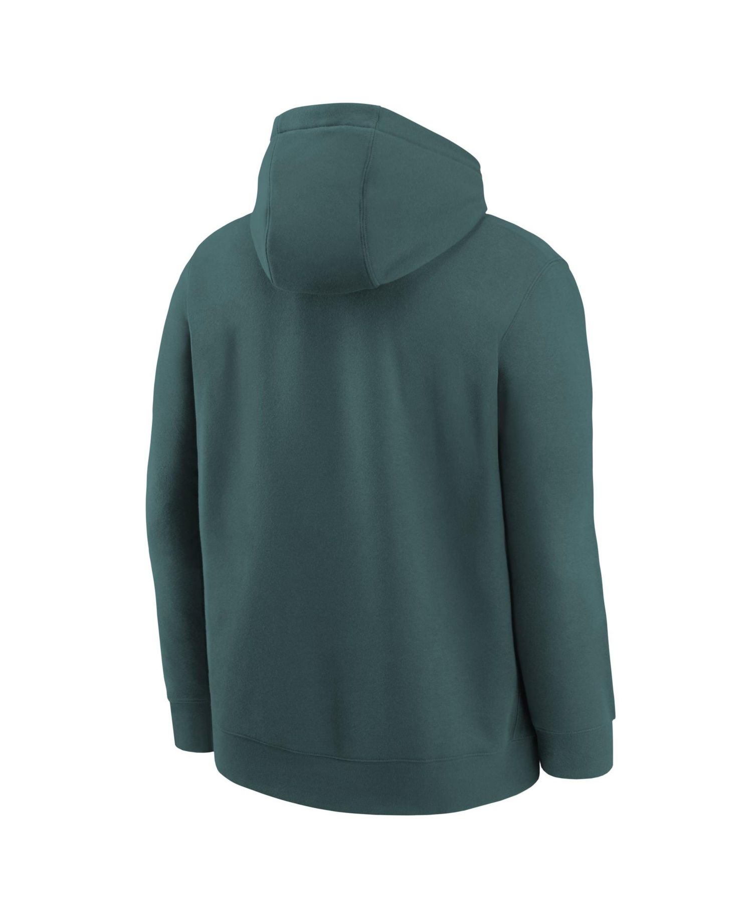 Big Boys and Girls Midnight Green Philadelphia Eagles Logo Arch Fleece Hoodie