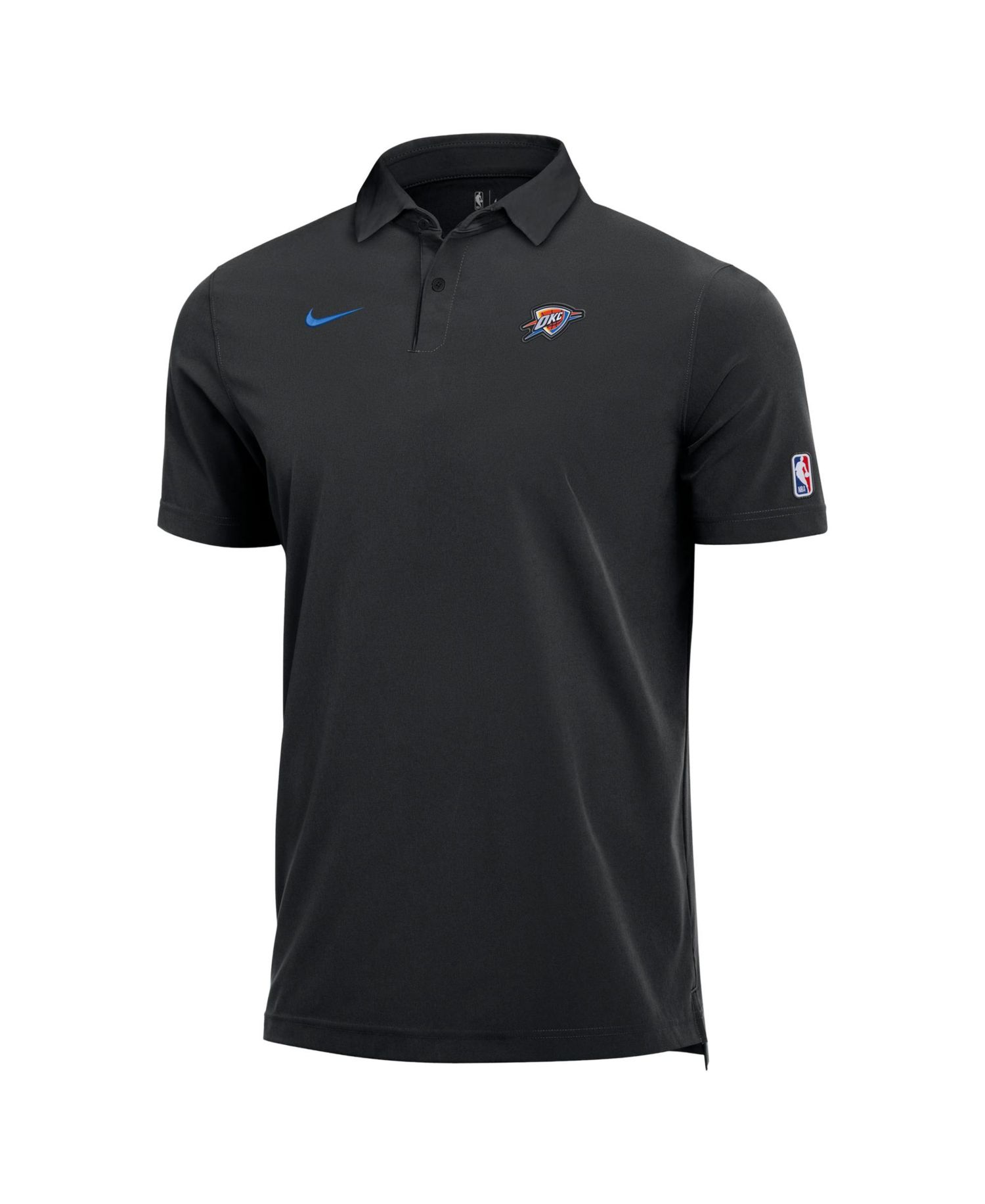 Men's Black Oklahoma City Thunder 2026/27 Dri-FIT Coaches Polo shirt