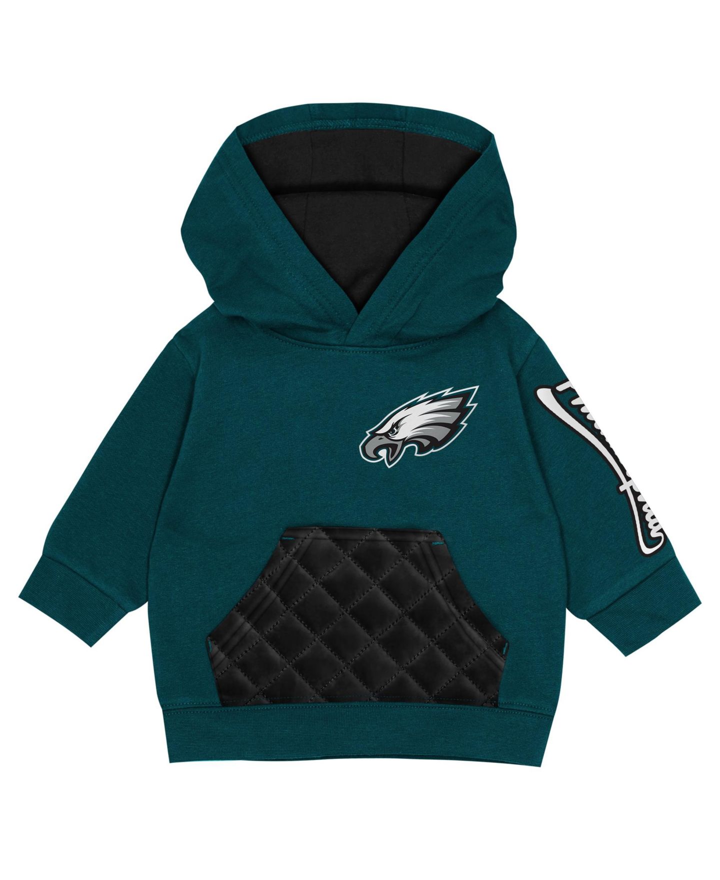 Комплекты Outerstuff Midnight Green Philadelphia Eagles Drive Stopper Hoodie & Pants Fleece Set для мальчиков-малышей — фото 5