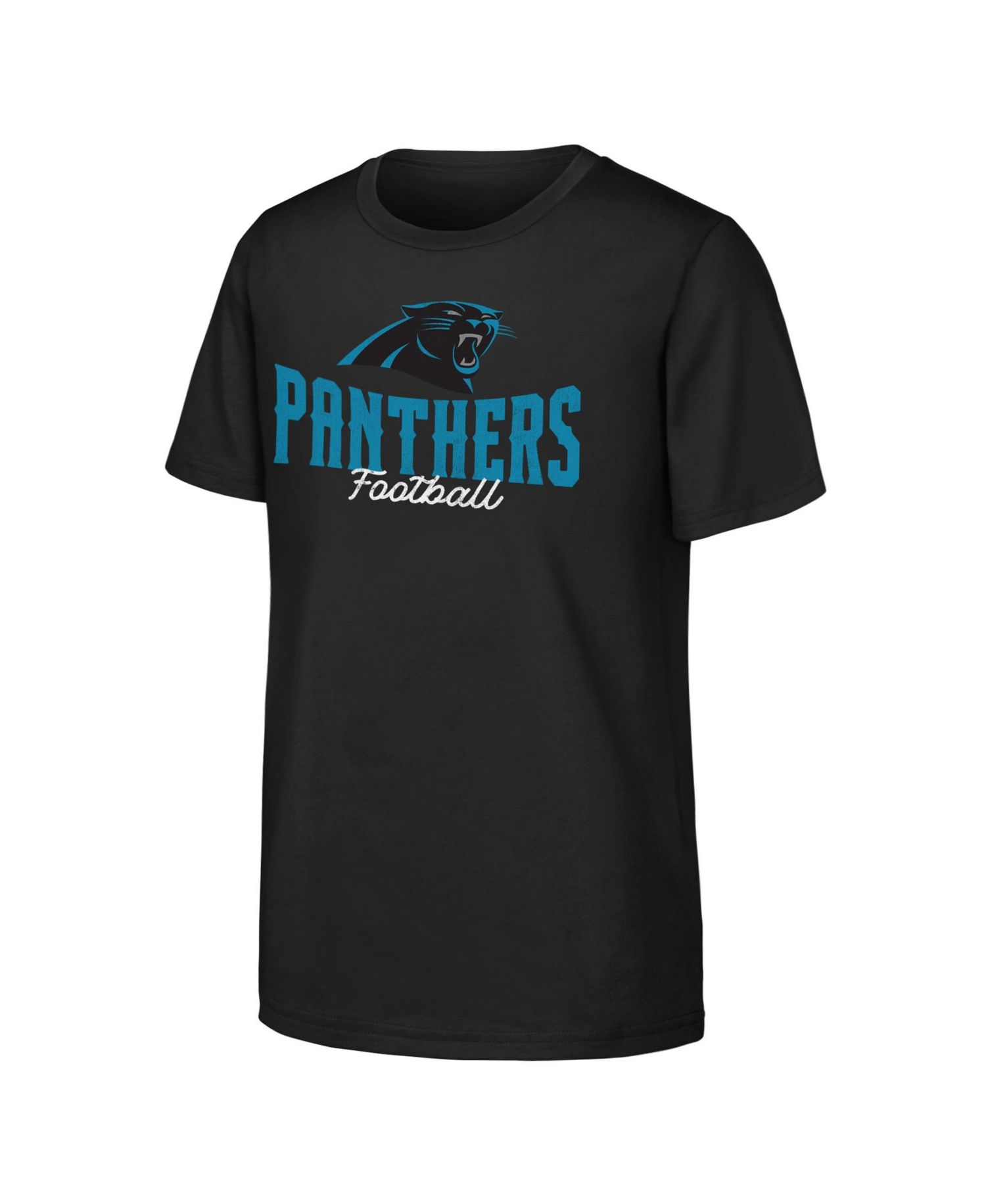 Big Boys and Girls Black Carolina Panthers Top Pick T-Shirt