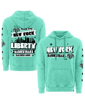 Men's and Women's  Mint New York Liberty Mineral Wash Hoodie