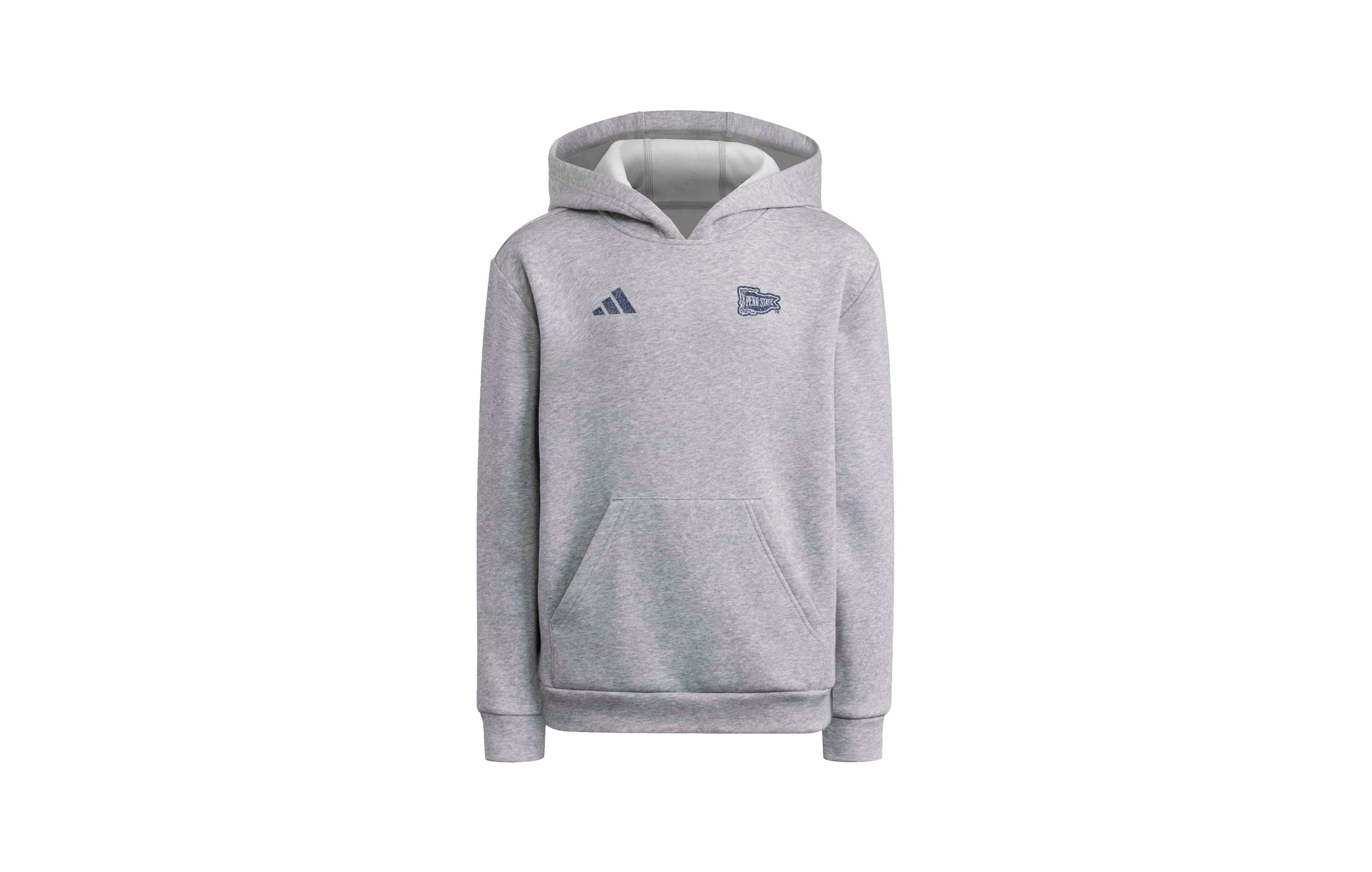adidas Big Boys and Girls Gray Penn State Nittany Lions Hyper Local Happy Valley Blend Hoodie