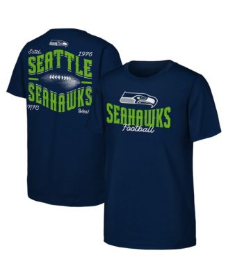 Big Boys and Girls  College Navy Seattle Seahawks Top Pick T-Shirt