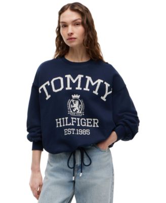 Women's Cotton-Blend Round Neck Sweatshirt