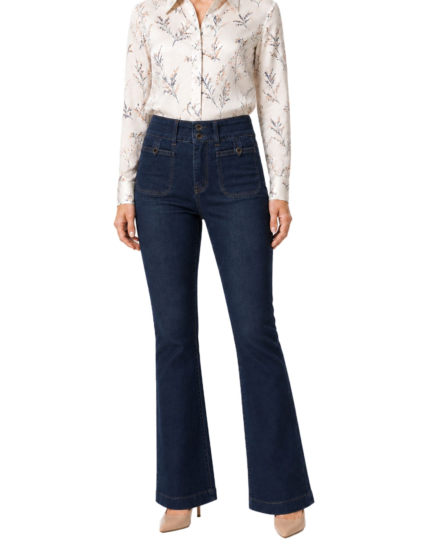 Women's High-Rise Tummy Tuck Bootcut Jeans