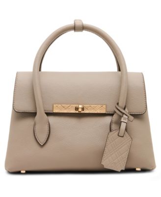 Medium Turn-Lock Convertible Strap Satchel Handbag